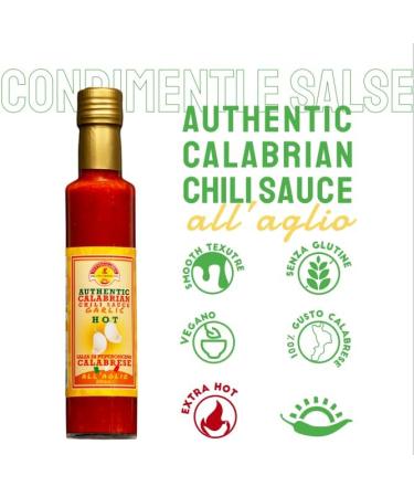  Tutto Calabria TuttoCalabria Calabrese spicy garlic sauce 250g Smooth seedless Balanced spiciness with garlic Velvety texture Ideal for marinades sauces tacos and gourmet dishes - Buy Online on GoSupps.com