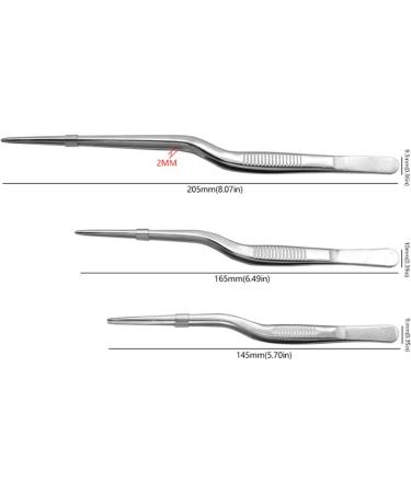 Asukohu Professional Stainless Steel Medical Tweezers Ear-Pick Tool Bending Tweezers for Ear Cleaning and Care Bend Tweezers - Buy Online on GoSupps.com