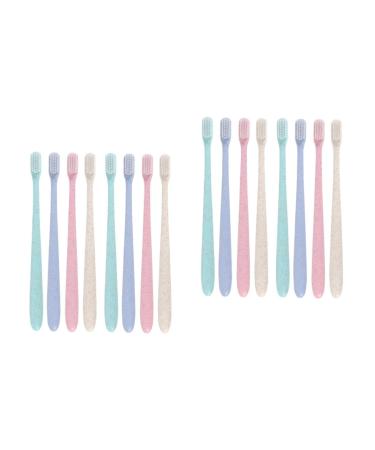 Minkissy 4 boxes 8 pieces of toothbrush from toothbrush treat couple of dialect toothbrush with soft bristle camping toothbrushes clean handling clean