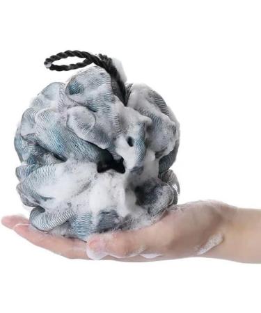 LiFBEAUTiFuL Bathing Ball Set - XXL 75g Size, Strong Exfoliation, Four Colors, Four Hooks, Loofah - Blue, Yellow, Purple, Green - 6 Inch - Buy Online on GoSupps.com
