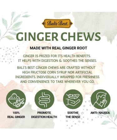 Bali's Best Ginger Chews - Zesty Lemon Flavor (1lb Jar) | 100% Real Ginger Candies - Sweet & Spicy Snacks for Sharing & Gifting - Buy Online on GoSupps.com