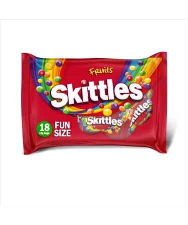 Skittles Fruits Sweets Fun Size Bags Party Bag Filler Multipack 18 x 18g - Buy Online on GoSupps.com