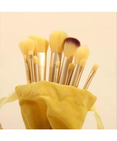 13 Piece Makeup Brush Set Yellow - Buy Online on GoSupps.com