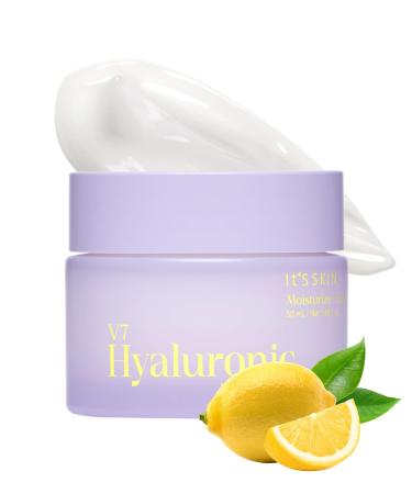 It'S SKIN V7 Hyaluronic Moisturizer | Daily Facial Moisturizer w/Hyaluronic Acid & 7 Types of Vitamins | Korean Moisturizer for Dry Skin | Hydrating Moisturizer Face Cream (Pack of 1 1.69 Fl oz.)