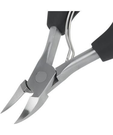 Professional Pointed Head Stainless Steel Nail Scissors for Thick and ingrown Surgical Grade toenail Clippers forParonychia Hard Nails for Men and Women Elderly with Easy Grip Rubber Handle - Buy Online on GoSupps.com
