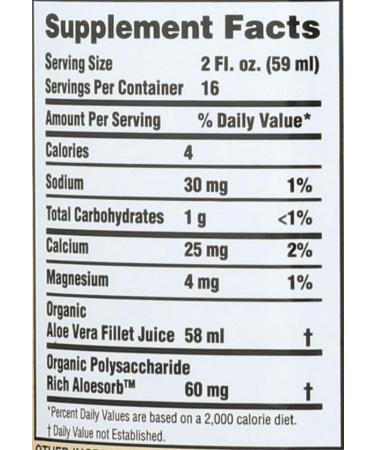 Lily of The Desert Aloe Vera Gel Organic Liquid 32 oz (Pack of 1) - Buy Online on GoSupps.com
