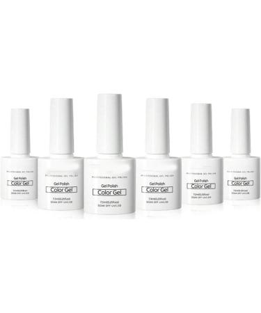 6 Colors Nail Art Gel Paint Long Lasting Prevent Cracking Nail Polish Glue for Salon Home Use - Buy Online on GoSupps.com