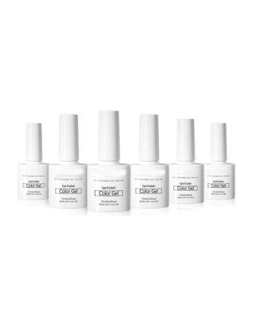 6 Colors Nail Art Gel Paint Long Lasting Prevent Cracking Nail Polish Glue for Salon Home Use