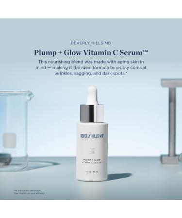 Plump + Glow Vitamin C Serum for Aging Skin - Anti-Wrinkle Firming & Brightening Formula with Kakadu Plum & Niacinamide - Buy Online on GoSupps.com
