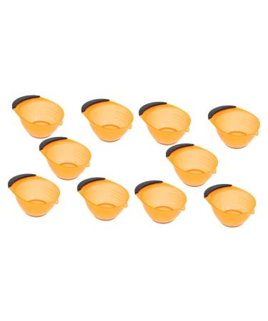 FRCOLOR 10 STK Hair Sear Single Shell For Hair Color Salon Color Charm Color Color Shells For Hair Salon Salon Hair Color Sale Tools For Dyeing Hair Applicator ABS 16.5x12.2x2Pcs OrangeX2ST