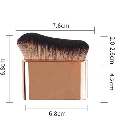 Siren Brush Because Pro Siren Brush Siren Makeup Brush Liquid Foundation Brush for Face Flat Top Foundation Brush for Powder/Liquid (Color : 2pcs Rose Gold) - Buy Online on GoSupps.com