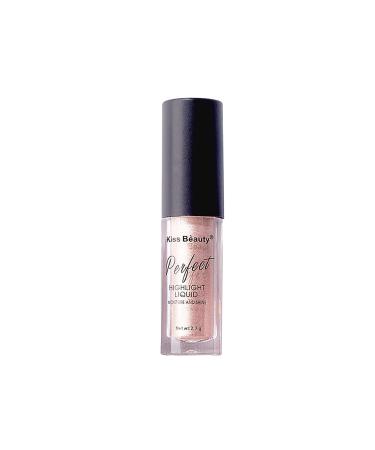 Liquid Highlighter Makeup Gorgeous Glossy Bronzers Face Body Luminizer Brilliant Glow Illuminator Concealer Foundation 2.7ml Natural skin tone
