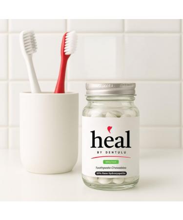 Heal- Toothpaste Chewable Bites with 10% Nano-Hydroxyapatite Fluoride Free 62ct