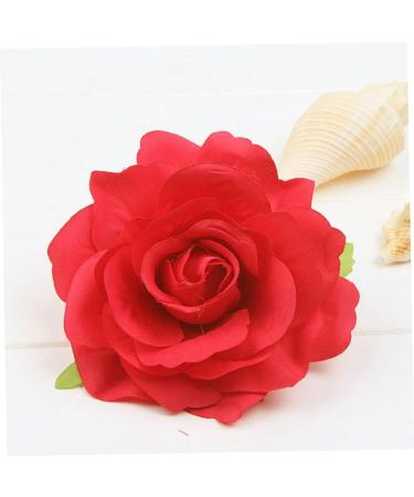 Flower Hairpin Wedding Sweet Rose Brooch Party Hair Clip Jewelry Accessories Red Clips Barrettes  - Buy Online on GoSupps.com