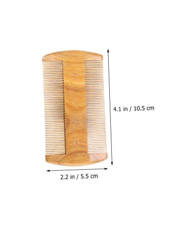 Minkissy Sandalwood Beard Combs for Men - 2 Pack Green Hair & Beard Cutting Comb | Travel Pocket Ridge Brush - Buy Online on GoSupps.com