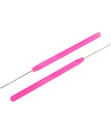 MagiDeal 5 Hair Extension Hook Needles Set Microring & Crochet Hooks for Real Hair Strands - Rose Red - Buy Online on GoSupps.com