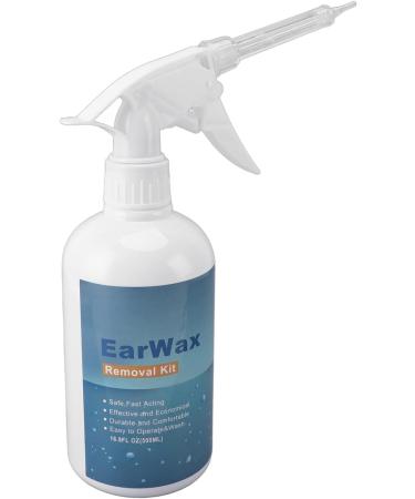 500ml Ear Wax Removal Kit - Ear Cleaner Bottle Bulb Syringe & Tool for Improved Hearing Clarity | International Shipping Available - Buy Online on GoSupps.com