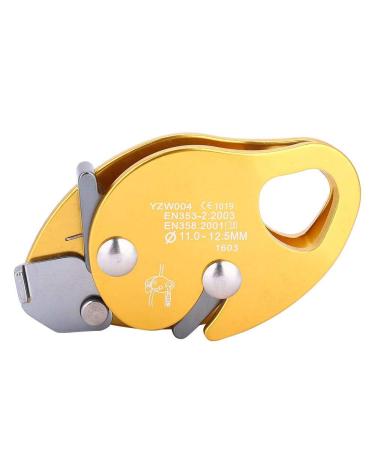 Dioche climbing rope grab self-braking stop descender for 11-12.5 mm rope clamp grab rescue abseiling ring
