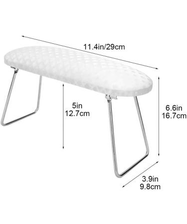 Waterproof Leather Hand Pillow Arm Rest Cushion Nail Art Wrist Support Pad Soft Washable Pillow Stand for Manicure White - Buy Online on GoSupps.com