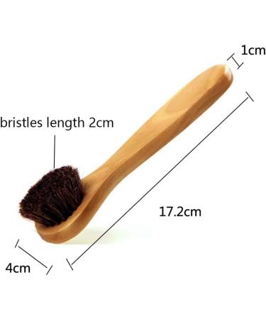 HiKin Facial Cleansing Brush 2 Pack - Natural Bristle Exfoliating Scrub Brush with Soft Horsehair - Wood Handle Face Brush for Gentle Skin Cleansing - Buy Online on GoSupps.com