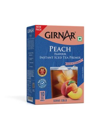 Girnar instantan e premix th glac - saveur de p che (5 sachets)