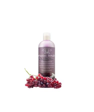 Coconut Shell & Grape Seed Facial Scrub Exfoliating Cleanser with Vitamin A & E