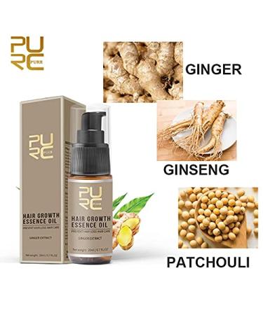 Purc Hair Growth Oil - Fast Hair Growth & Scalp Treatment for Men & Women | Prevent Hair Loss | 20ml - Buy Online on GoSupps.com