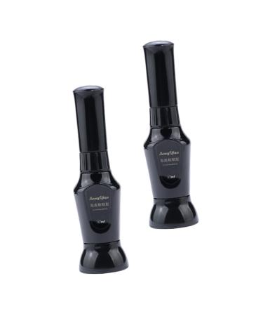 Healeved Nail Art Gel 2pcs Glue Nails Tools Sticking Accessories Liquid Nails Adhesive Nails Accessories Rhinestone Pen Glue for Nail Charms Nail Gems Quick-drying Glue High Capacity