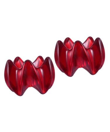 Beavorty 2 STK Massage device resin tools Face shame deep tissue scratching body abstritrip rolling roller body massage scraper resin Harz Gua Sha Tool Care Massagestab Suchaber red