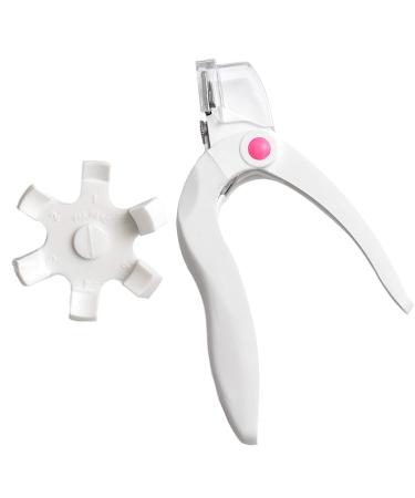 1Pcs Adjustable Acrylic Nail Clipper, Stainless Steel Nail Trimmer, Nail Tip Cutter for False Nail Art Manicure (White) - Buy Online on GoSupps.com