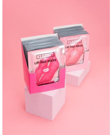 YewAUTY Intensive Kiss Lip Pad Mask - Nourishing Rose Water Lip Treatment with Pink Glitter Effect 2 Pieces for Smooth Lips - International Shipping Available - Buy Online on GoSupps.com