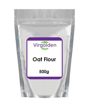 Oat Flour 500g by Virgolden - Low-Carb Oat Flour with Protein & Dietary Fiber Vegan Non-GMO for Baking Cooking & More - Buy Online on GoSupps.com