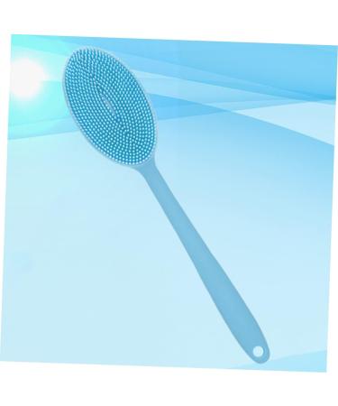 Silicone Body Brush Exfoliating Shower Scrubber - Blue - Buy Online on GoSupps.com