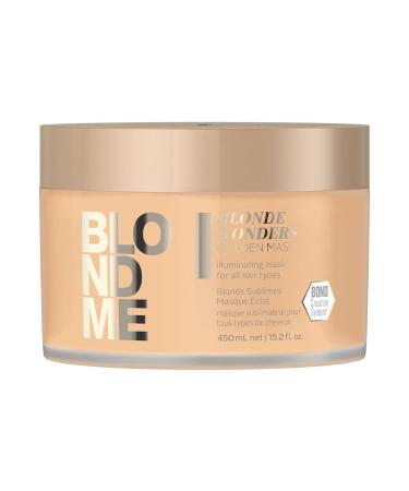 BlondMe Blonde Wonders Golden Mask - Luminious Shine Builds New Bonds - Illuminates Blonde Hair - All Blonde Types 450ml - Buy Online on GoSupps.com