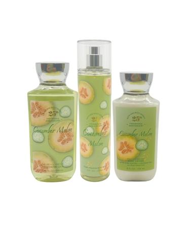 Bath & Body Works Cucumber Melon 3-Piece Gift Set | Limited Edition Holiday Gift with Mist Shower Gel & Body Lotion - Perfect for Gifting - Buy Online on GoSupps.com