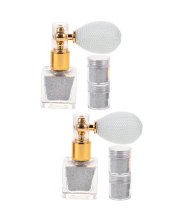 FOMIYES 2 Sets Glitter Powder Shimmer Powder Body Glitter Spray Highlighter Powder Spray Manicure Dusting As Shown 1x2pcs 7.4X6.8CMx2pcs