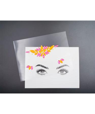 Neon Face Gems Stickers - Fluorescent Rhinestone Jewels for Halloween & Carnival Makeup - Cat Face Body Stickers for Women - Buy Online on GoSupps.com
