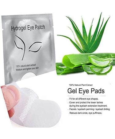 Chargenyang Under Eye Gel Pads Eyelash Extension Pads Lint Free DIY False Eyelash Lash Extension Makeup Eye Gel Patches Pack (200 Pair) - Buy Online on GoSupps.com