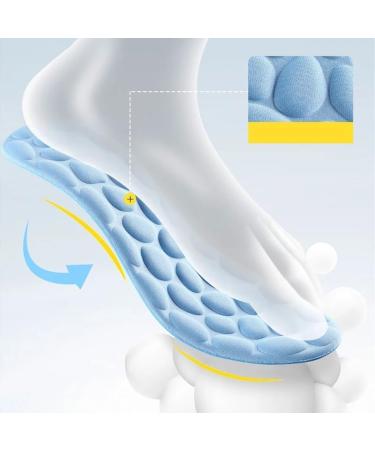 Buy Shock-Absorbing Insoles for Men & Women - Breathable Sweat-Absorbing High-Elasticity (Size 37-38) - Ideal for Sports - Buy Online on GoSupps.com