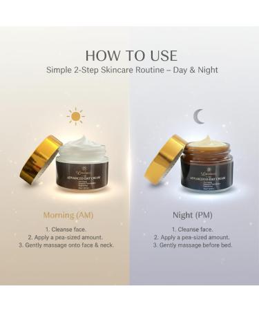 Luminous Care Advanced Anti-Aging Day & Night Cream Duo Set Brightening Moisturizer with Retinol Vitamin C & Collagen Hydrating Face Cream for Dark Spots & Fine Lines (2 x 50 ml Jars) - Buy Online on GoSupps.com