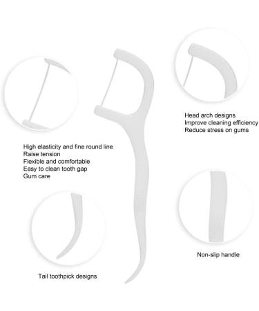 120pcs Portable Dental Floss Picks - Tooth Stain Removal & Oral Care Tool | Disposable Dental Floss Sticks for International Shipping - Buy Online on GoSupps.com