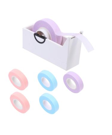 CALLARON 1 Ensemble Set de Bandes de Cils avec Cutter Bandes Respirantes pour Isolation des Cils Bleu Rose Accessoires Pratiques pour