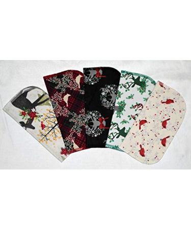Set of 5 Birds Berries and Bucks 1 Ply Printed Flannel Little Wipes 8x8 Inches - Buy Online on GoSupps.com