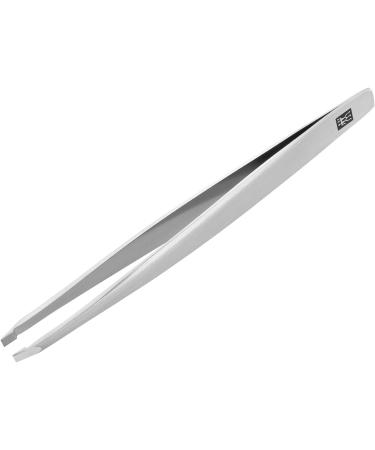 Premium Stainless Steel Eyebrow Tweezers - Precise Hair Removal 90mm Silver Straight - Buy Online on GoSupps.com