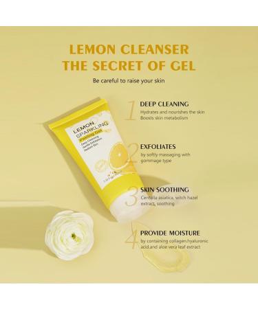 Lemon Exfoliating Gel Lemon Peeling Gel Exfoliating Whitening Gel Lemon Face Exfoliator Gel Vitamin C Face Scrub Lemon Exfoliating Face Scrub Lemon Whitening Exfoliator For Radiant Skin 100ml - Buy Online on GoSupps.com