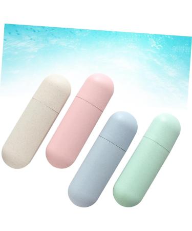 TOVINANNA 4 Pieces Toothbrush Case - Durable & Stylish Toothbrush Container for Home & Travel - International Shipping Available - Buy Online on GoSupps.com