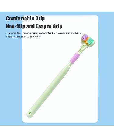 Three-Page Toothbrush for Autism | V-Shaped Soft Cleaning Brush for 3 People | Non-Slip Handle | All-Round Dental Care - Buy Online on GoSupps.com