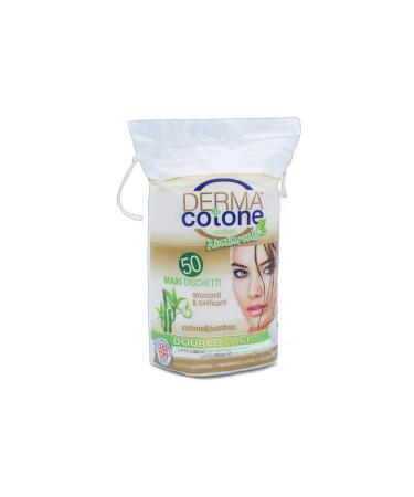 Dermacotone Maxi Dischetti Levatrucco in Puro Cotone 50 Pezzi