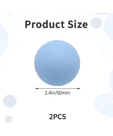 High-Quality 2-Piece Massage Ball Set for Myofascial Relaxation | Yoga Fascia Balls - Blue - Buy Online on GoSupps.com