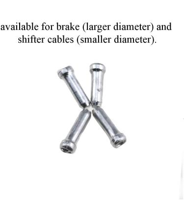 Yadaland 11.8mm Aluminum Bicycle Cable End Caps - 100 Pieces for Mountain and Road Bike Brake Tips Shifter - Buy Online on GoSupps.com